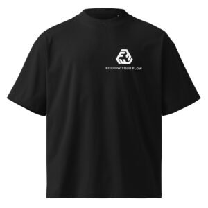 Unisex organic oversized high neck t-shirt